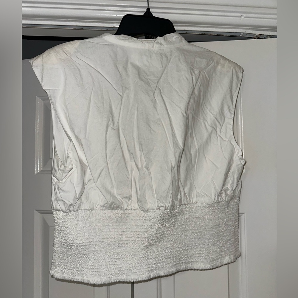 Anthropologie Maeve White Top - Picture 2 of 3